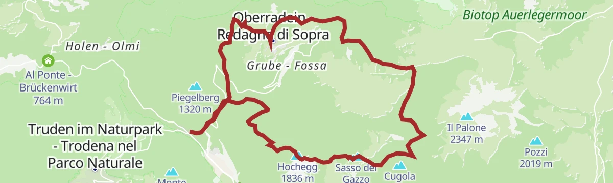 Route map: Leitenspitze (2027 m)